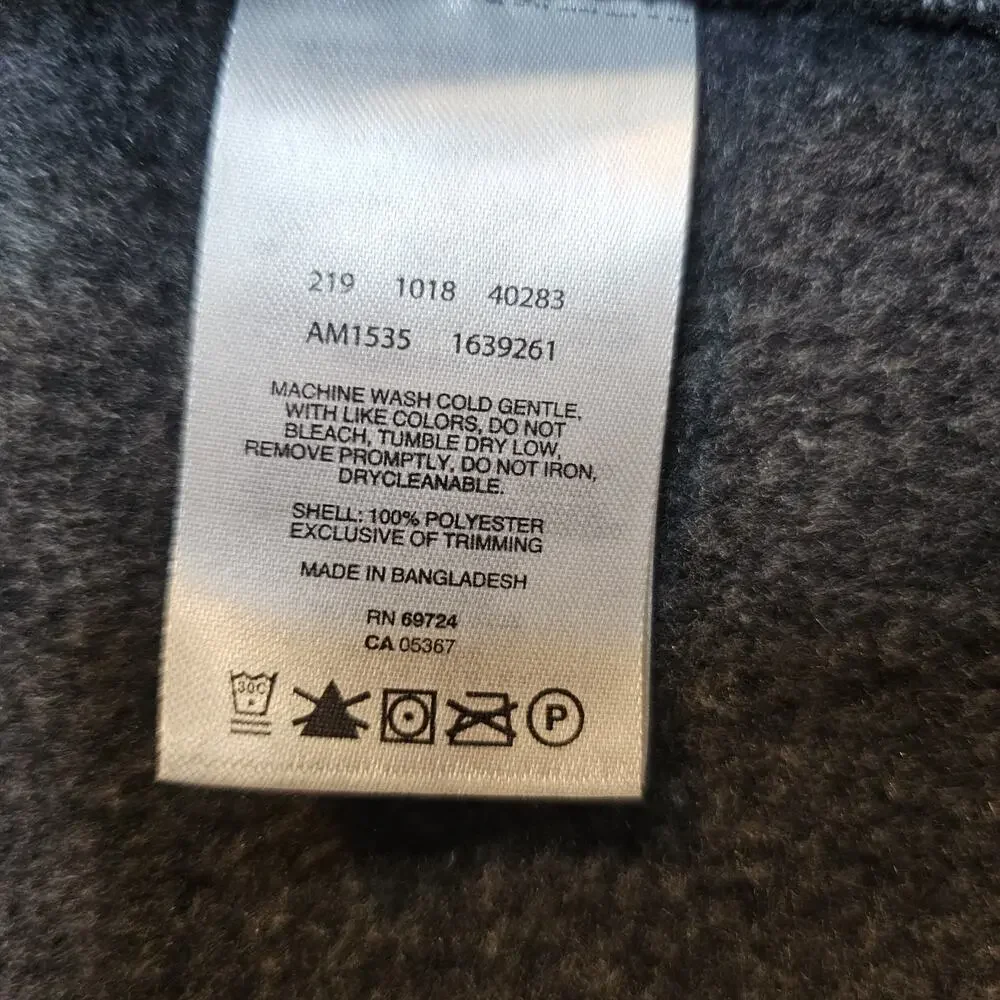 Columbia Fleece Vest Men XL Gray Full Zip with Pockets Active Outerwear